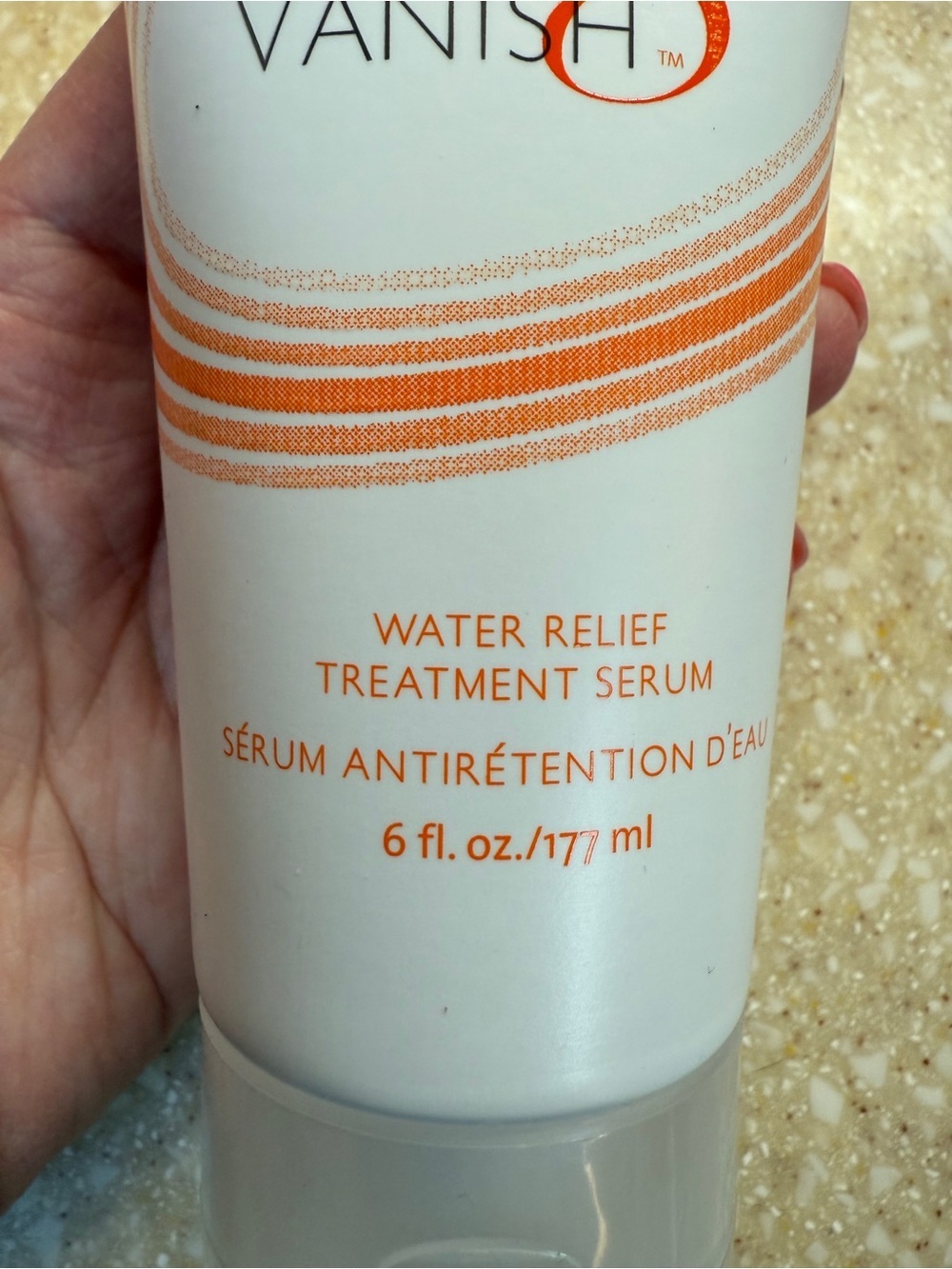 Arbonne Vanish Water Relief Treatment Serum 6FL White & Orange Box - Picture 3 of 11